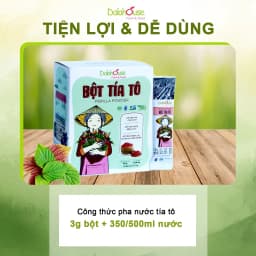 Thumbnail Bột tía tô nguyên chất sấy lạnh Dalahouse 120g pha uống, đắp mặt, giúp giảm mụn, sáng da 3