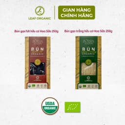Thumbnail Bún gạo hữu cơ Hoa Sữa Foods 250g/hộp Sợi mềm dai, không bị nhũn 1