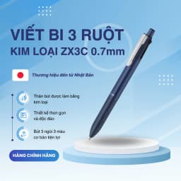 Thumbnail Bút Bi 3 Ngòi ZX3C Zebra - Nhật [Chính Hãng] - tặng kèm hộp cao cấp 3