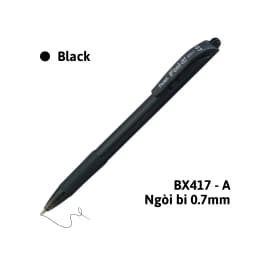 Thumbnail Bút Bi Bấm Ngòi 0.7mm Pentel BX417 Trơn Mượt Không Đọng Mực Nét Viết Êm Mịn Không Tắc Mực 3