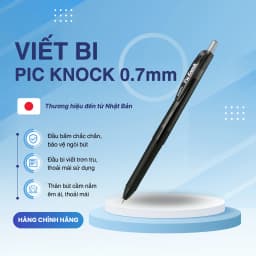 Thumbnail Bút bi bấm Pic Knock 0.7mm - Zebra [Chính hãng] 2