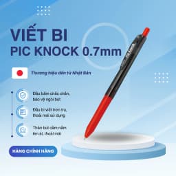 Thumbnail Bút bi bấm Pic Knock 0.7mm - Zebra [Chính hãng] 3