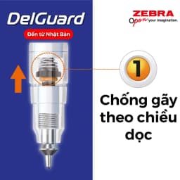 Thumbnail Bút Chì bấm Không Gãy Ruột Zebra Delguard 0.5mm - Zebra Pen  [Chính hãng] 4