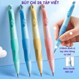 Thumbnail Bút Chì Cá Heo Tập Viết - Bút Chì Bấm 2B Giúp Bé Cầm Bút Đúng Tư Thế Viết Lâu Không Đau, Không Mỏi Tay 2
