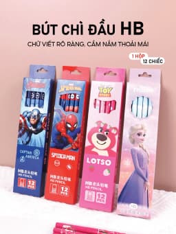 Thumbnail Bút chì cho bé 1989KIDS hộp combo 12 chiếc HB dành cho học sinh tiểu học,bút chì tập viết cho trẻ em,viết chì cho bé 1