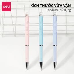 Thumbnail Bút Chì Kim Pastel Deli Ngòi 0.5-0.7mm Đệm Tay Siêu Êm Cao Cấp Kèm Đầu Tẩy  Cải Tiến Cho Học Sinh Dân Văn Phòng Tiện Lợi 1