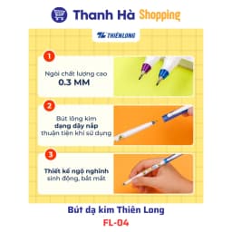 Thumbnail Bút dạ kim Thiên Long Bebe FL-04 màu tím 4