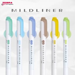 Thumbnail Bút Dạ Quang Highlight Zebra Mildliner WKT7 35 Màu - Đầu Bút Dạ Quang 1.0mm - 1.4mm - [Chính Hãng] 1 Cây 1