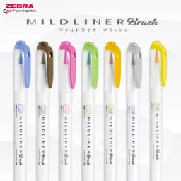 Thumbnail Bút Dạ Quang Mildliner Brush Zebra Pen 25 Màu- Đầu Highlight 0.5mm-0.7mm - [Chính hãng] - 1 cây 2