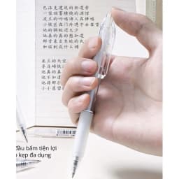 Thumbnail Bút gel bấm deli mực đen ngòi 0,5mm luyện viết chữ trung-nhật-Hàn 2