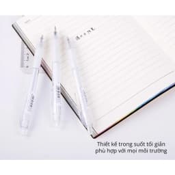Thumbnail Bút gel bấm deli mực đen ngòi 0,5mm luyện viết chữ trung-nhật-Hàn 3