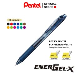 Thumbnail Bút Gel Bấm Pentel BLN105 – Nét Mượt, Nhanh Khô, Ngòi 0.5mm – Bút Bi Nước Nhiều Màu Cho Học Sinh 3