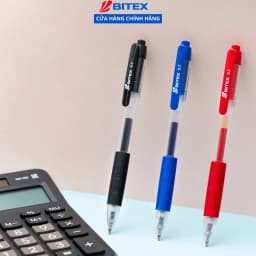 Thumbnail Bút gel Bitex mực xanh, đỏ, đen G03 ngòi mực 0.7mm 1