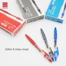 Thumbnail Bút gel, bút bi nước Hồng Hà mực Xanh, Đen, Đỏ màu sắc tươi sáng - 2766 1