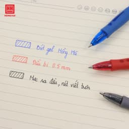 Thumbnail Bút gel, bút bi nước Hồng Hà mực Xanh, Đen, Đỏ màu sắc tươi sáng - 2766 2