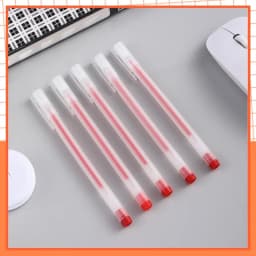 Thumbnail Bút Gel Nước Mực Đen Xanh Đỏ Khô Nhanh Ngòi 0.5mm 1