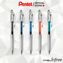 Thumbnail Bút Gel Pentel Energel Infree BLN75TL 0.5mm 10 Màu Vỏ Trong 2