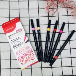 Thumbnail Bút Màu 2 đầu Monami Color Twin Brush Hộp 6 Màu (Thái Lan) ( 3 hộp lẻ tùy chọn) 3