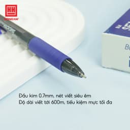 Thumbnail Bút Semi Gel 0.7mm nét viết êm trơn, nét mực liên tục, Hồng Hà (2600) 4