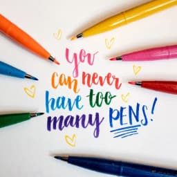 Thumbnail Bút Thư Pháp Pentel Brush Sign SES15 24 Màu Cơ Bản 2