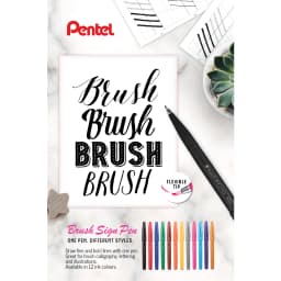 Thumbnail Bút Thư Pháp Pentel Brush Sign SES15 24 Màu Cơ Bản 3