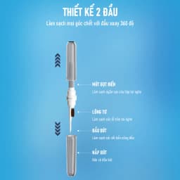 Thumbnail Bút Vệ Sinh Đa Năng Wook RMC10 3 Trong 1 Vệ Sinh Tai Nghe, Điện Thoại, Máy Tính Bảng - Hàng Chính Hãng 2