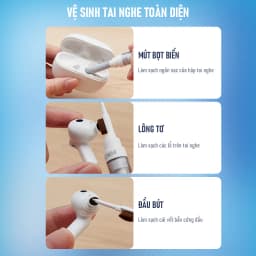 Thumbnail Bút Vệ Sinh Tai Nghe, Điện Thoại, Máy Tính Bảng, Tai Nghe Bluetooth Đa Năng VIVAN RMC10 4