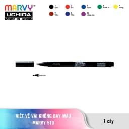 Thumbnail Bút Vẽ Vải Không Bay Màu Đầu Nhỏ Marvy Uchida 510 2