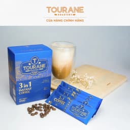 Thumbnail Cà Phê Hòa Tan 3in1 Cà Phê Tourane Hạt Cà Phê Hảo Hạng Đậm Vị Sữa Sánh Mịn (Hộp 15 gói x 18G) 4