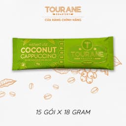 Thumbnail Cà Phê Hòa Tan Cappuccino Dừa (Hộp 15 gói x 18G) 3