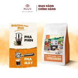 Thumbnail Cà Phê Nguyên Chất Mr. Phin Tươi Vui 250g, 100% cà phê hạt vừa mới rang, Phương Vy Coffee 3