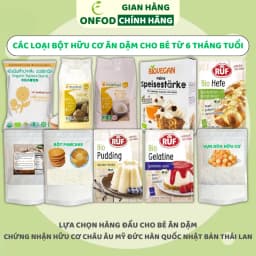 Thumbnail Các loại bột hữu cơ làm bánh ăn dặm cho bé ONFOD bột mì tinh bột bắp bột nở bột năng 1