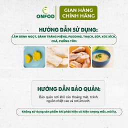 Thumbnail Các loại bột hữu cơ làm bánh ăn dặm cho bé ONFOD bột mì tinh bột bắp bột nở bột năng 2