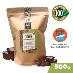 Thumbnail Cacao mass CacaoMi nguyên liệu sô cô la handmade từ hạt ca cao 100% nguyên chất không đường 250-500g 1