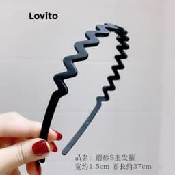 Thumbnail Cài tóc rửa mặt Lovito chống trượt lượn sóng hoạt hình dễ thương cho nữ LFA18624 3