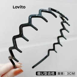 Thumbnail Cài tóc rửa mặt Lovito chống trượt lượn sóng hoạt hình dễ thương cho nữ LFA18624 4