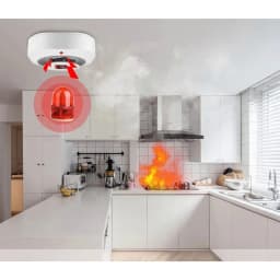 Thumbnail Cảm biến báo khói Wifi, phát tín hiệu RF 433Mhz. Có thể kết hợp với đèn báo động và chuông báo thông minh 4