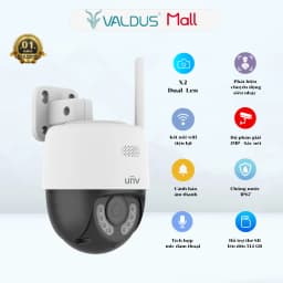 Thumbnail Camera IP Wifi PTZ ngoài trời UNV IPC-P1A-M3F4D đàm thoại 2 chiều xoay 360 bảo hành 24 tháng 1