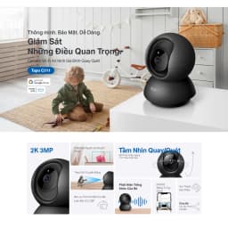 Thumbnail Camera Wifi TP-Link Tapo C211 Độ Phân Giải 3MP 2K UHD Quay/Quét 360°, Camera An Ninh Gia Đình 3