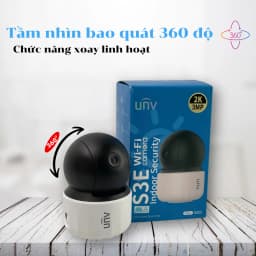 Thumbnail Camera Wifi trong nhà UNV IPCS3EM3 đàm thoại 2 chiều xoay 360 cảnh báo chuyển động bảo hành 24 tháng 3
