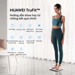Thumbnail Cân điện tử HUAWEI Scale 3 Bluetooth®Edition | Báo cáo 10 chỉ số cơ thể | HUAWEI TruFitᵀᴹ | Kết nối Bluetooth 1