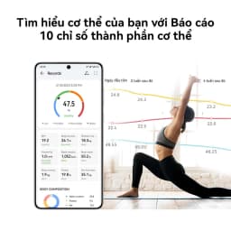 Thumbnail Cân điện tử HUAWEI Scale 3 Bluetooth®Edition | Báo cáo 10 chỉ số cơ thể | HUAWEI TruFitᵀᴹ | Kết nối Bluetooth 2