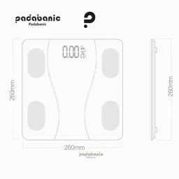 Thumbnail Cân Điện Tử Padabanic 202 Sạc Tích Điện Kết Nối Bluetooth Phân Tích Chỉ Số Cơ Thể 4