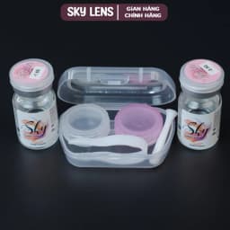 Thumbnail {Cận Lệch độ}- Lens Hàn trong suốt Sky Contact lens ( Giá 1 Chiếc)- Lens 12 tháng 1
