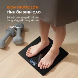 Thumbnail Cân sức khỏe điện tử thông minh Gaabor GWS-M01A màn hình LED tặng kèm thước dây và pin sạc USB 4