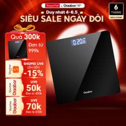 Thumbnail Cân sức khỏe điện tử thông minh Gaabor GWS-M01A màn hình LED tặng kèm thước dây và sạc USB 1