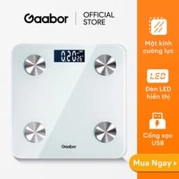 Thumbnail Cân sức khỏe điện tử thông minh Gaabor GWS-M02A phân tích chỉ số cơ thể có app đo cân nặng y tế 2