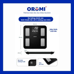 Thumbnail Cân sức khỏe điện tử thông minh đo chỉ số cơ thể OROMI EF881 2