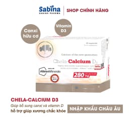 Thumbnail Canxi Chela Calcium D3-Thực phẩm bảo vệ sức khỏe hỗ trợ bổ sung canxi và D3 cho bà bầu, sau sinh 36.6gDate xa-Olimp labs 2