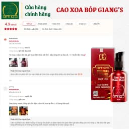 Thumbnail Cao Xoa Bóp Thảo Dược Giang's 50ml (Mua 3 Tặng 1 Chai 50ml) - Hỗ trợ cải thiện các vấn đề về cơ xương khớp 4